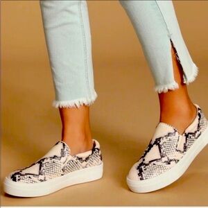 Steve Madden Safary Snake Slip-ons